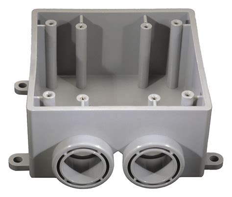 junction box 4 gang plastic|4 receptacle outlet box.